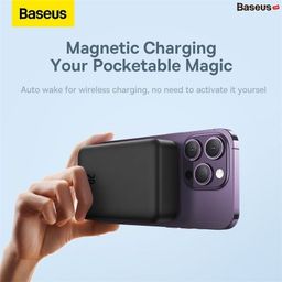 Pin dự phòng không dây 20000mAh Baseus, sạc nhanh 20w, có Magsafe ( màu trắng )