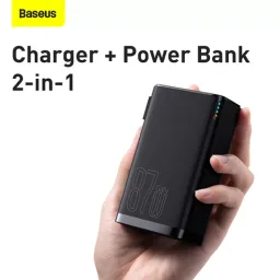 Pin dự phòng kiêm củ sạc 2 trong 1 chính hãng Baseus GaN3 87w 10000mAh