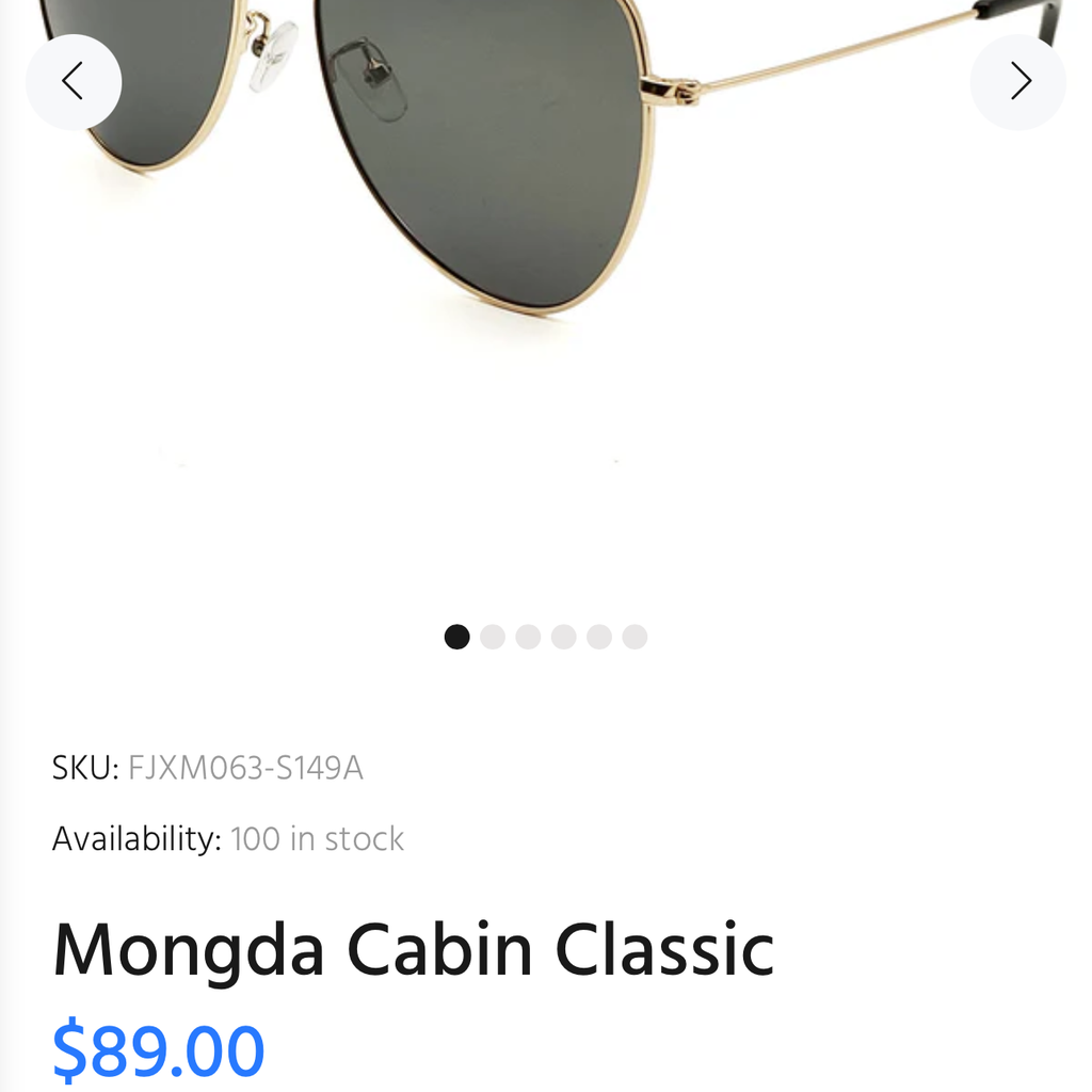 Kính râm MONGDA Cabin Classic FJXM063-S149A (fullbox, kèm hộp + khăn) - Ảnh 2