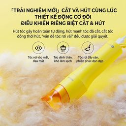 Tông đơ cắt tóc thông minh HUAWEI Dynacare, hút tóc tự động khi cắt