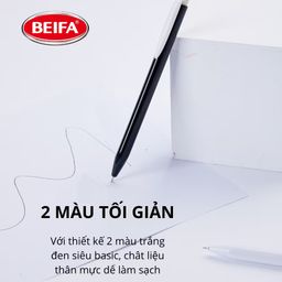 Bút bi Semi Gel BEIFA TB608, ngòi 0.5 MM mực xanh , hộp 40 chiếc