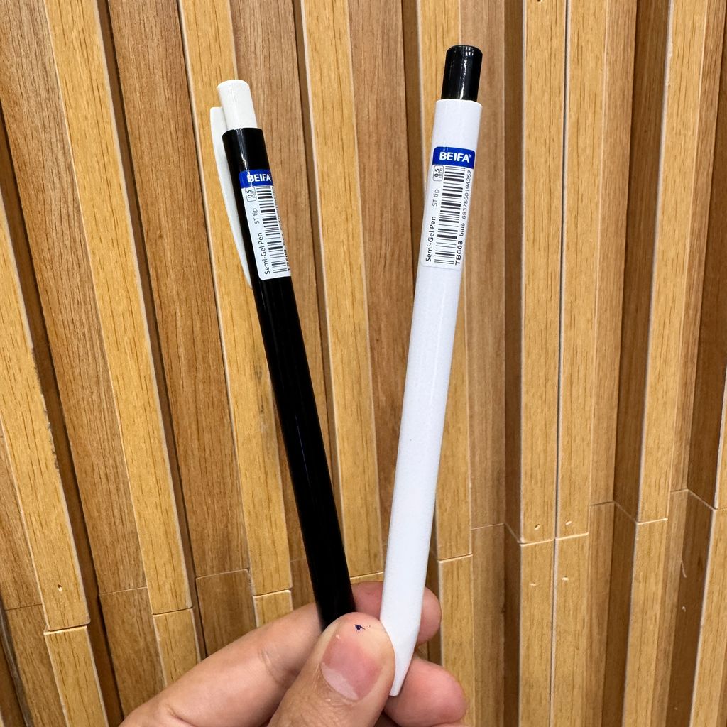 Bút bi Semi Gel BEIFA TB608, ngòi 0.5 MM mực xanh , hộp 40 chiếc - Ảnh 10