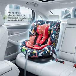 Ghế an toàn trên ô tô cho trẻ em POPMAX UK (0-36kg) khoá iSOFIX / PM2102