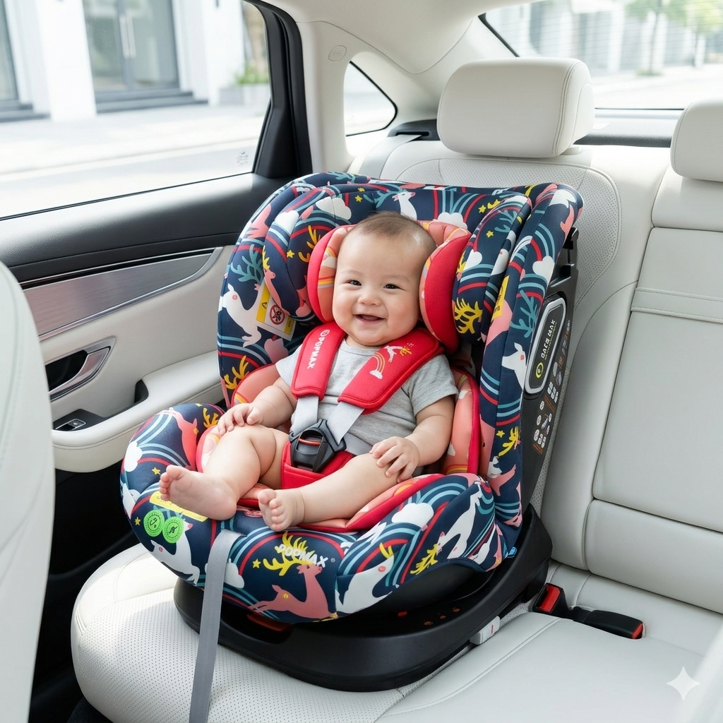 Ghế an toàn trên ô tô cho trẻ em POPMAX UK (0-36kg) khoá iSOFIX / PM2102