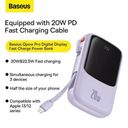 Pin dự phòng 20.000mAh Baseus Qpow Pro sạc nhanh 20W - liền cáp Lightning iPhone