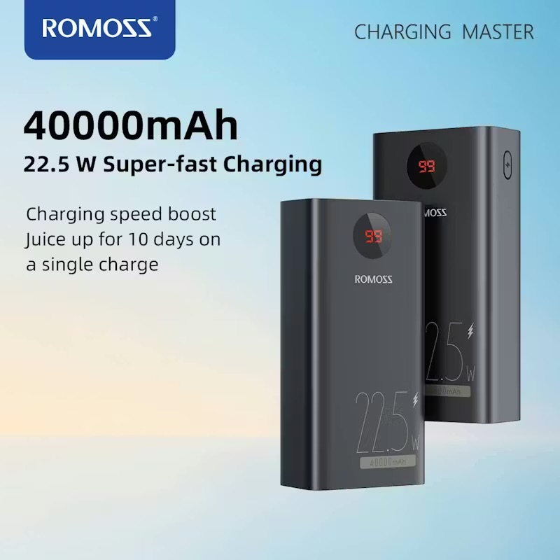  Pin dự phòng 40.000mAh ROMOSS PEA40 sạc nhanh 22.5W ( ko hộp )