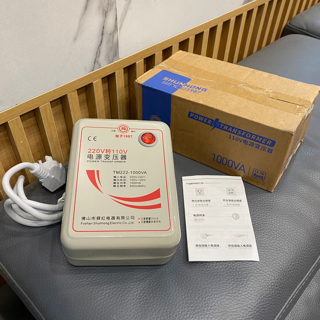 Bộ đổi nguồn 220V sang 110V SHUNHONG 1000W  - Ảnh 2