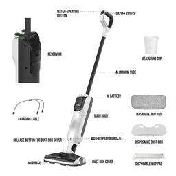 Máy lau nhà & hút bụi 2 trong 1 hãng Litheli - U4VM34