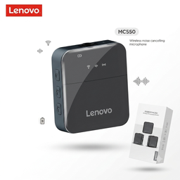 Mic thu âm không dây hãng LENOVO MC550 2TX + 1RX, kết nối điện thoại, máy ảnh,…