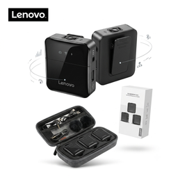 Mic thu âm không dây hãng LENOVO MC550 2TX + 1RX, kết nối điện thoại, máy ảnh,…