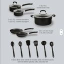Bộ nồi chảo 14 món Aluminum Nonstick hãng Real Living, dùng được bếp từ, lò nướng, máy rửa bát - Ảnh 8