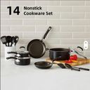Bộ nồi chảo 14 món Aluminum Nonstick hãng Real Living, dùng được bếp từ, lò nướng, máy rửa bát - Ảnh 10
