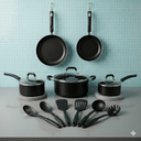 Bộ nồi chảo 14 món Aluminum Nonstick hãng Real Living, dùng được bếp từ, lò nướng, máy rửa bát - Ảnh 10