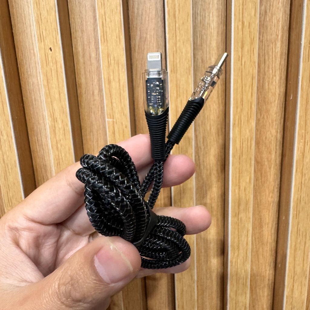 Cáp sạc iPhone C to L dây dù, dài 1.2m RBS DL34 , thiết kế lộ bảng mạch - Ảnh 10