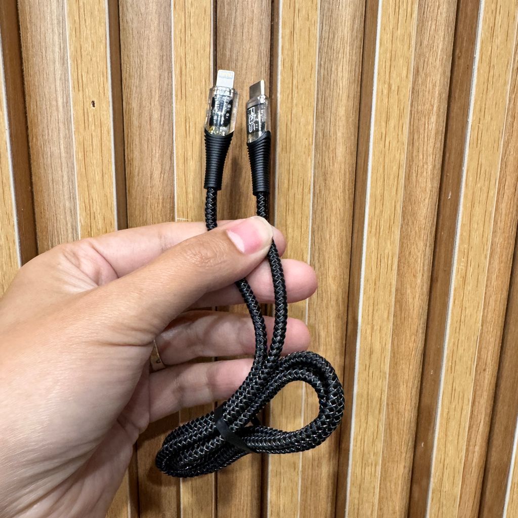 Cáp sạc iPhone C to L dây dù, dài 1.2m RBS DL34 , thiết kế lộ bảng mạch - Ảnh 9