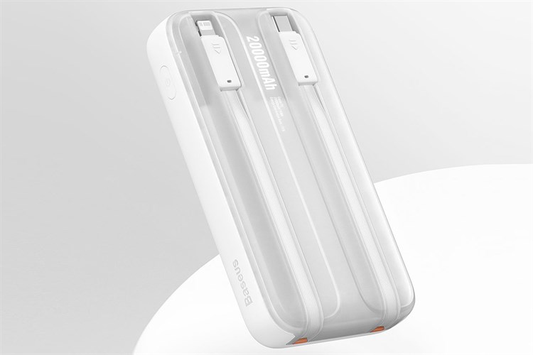 Pin dự phòng Baseus 20.000mAh sạc nhanh 22,5W liền cáp Type C và Lightning - PPMD20 - Ảnh 5