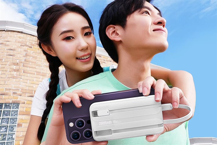 Pin dự phòng Baseus 20.000mAh sạc nhanh 22,5W liền cáp Type C và Lightning - PPMD20 - Ảnh 4