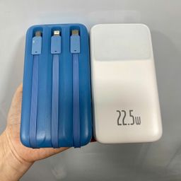Pin dự phòng 22.5W 20.000mAh/ 10.000mAh Baseus 22,5W liền 3 cáp C+M+L (Túi) -…