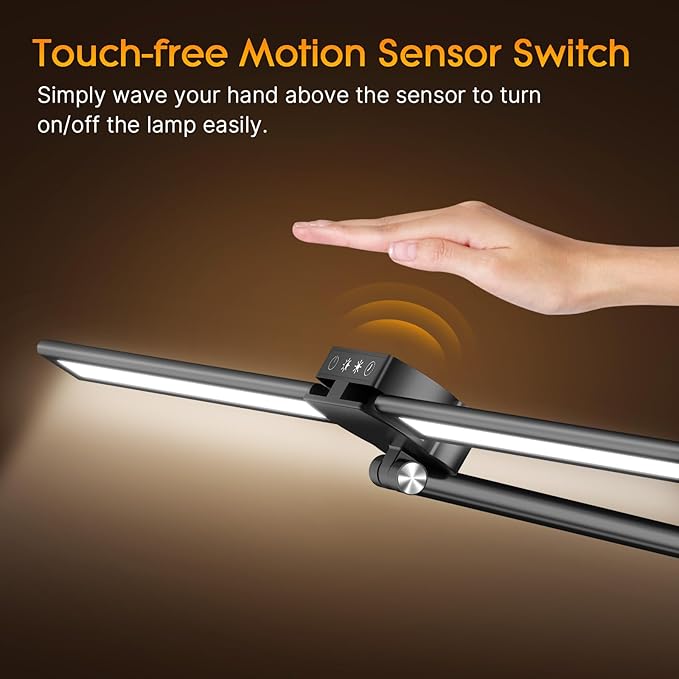 Đèn bàn LED Syrinx -  JW5512 kẹp thành bàn, đèn bàn hai đầu công tắc cảm biến, hàng Amazon - Ảnh 4