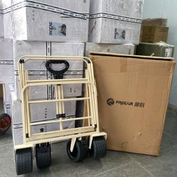 Xe kéo gấp gọn đa năng FREEAIR, camping dã ngoại, kéo đồ nặng - bánh lớn