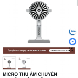 Micro thu âm Saramonic SR-SmartMic MTV550, mic Livestream