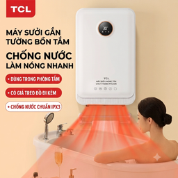 Máy sưởi đa năng TCL treo tường / để bàn, có sấy khăn dùng cho phòng tắm, phòn…