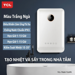 Máy sưởi đa năng TCL treo tường / để bàn, có sấy khăn dùng cho phòng tắm, phòn…