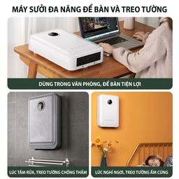 Máy sưởi đa năng TCL treo tường / để bàn, có sấy khăn dùng cho phòng tắm, phòn…