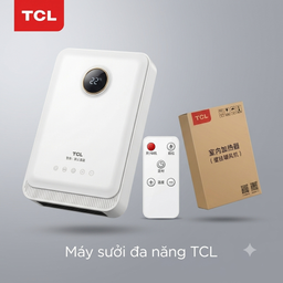 Máy sưởi đa năng TCL treo tường / để bàn, có sấy khăn dùng cho phòng tắm, phòn…