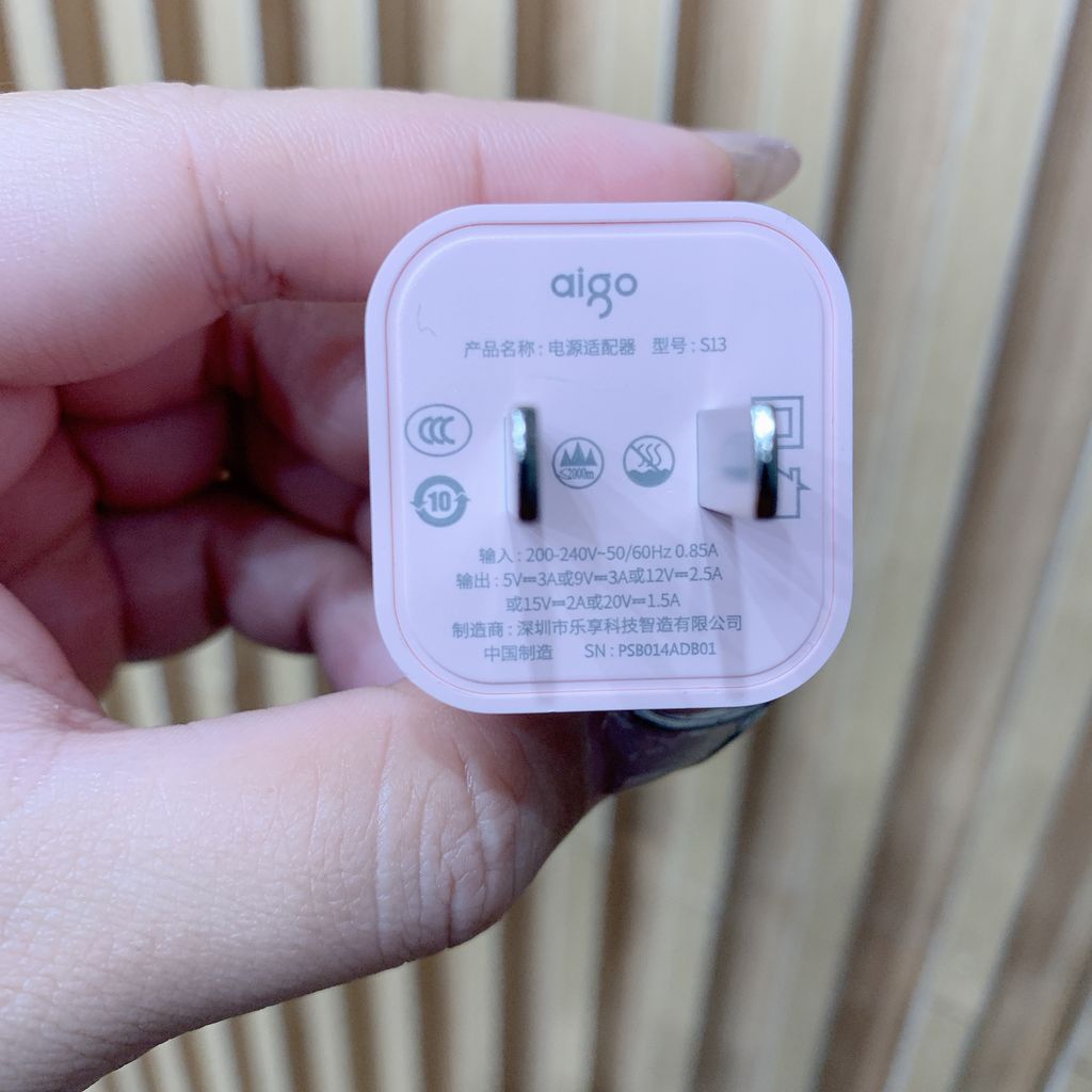 Củ sạc nhanh 30W hãng AIGO S13, sạc GaN siêu nhẹ - Ảnh 5