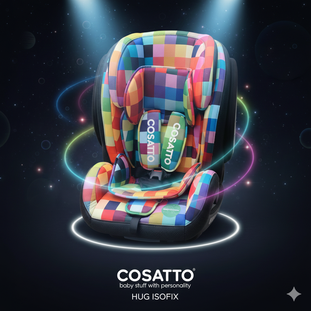 Ghế an toàn trên ô tô cho trẻ em COSATTO HUG ISOFIX (9-36kg)