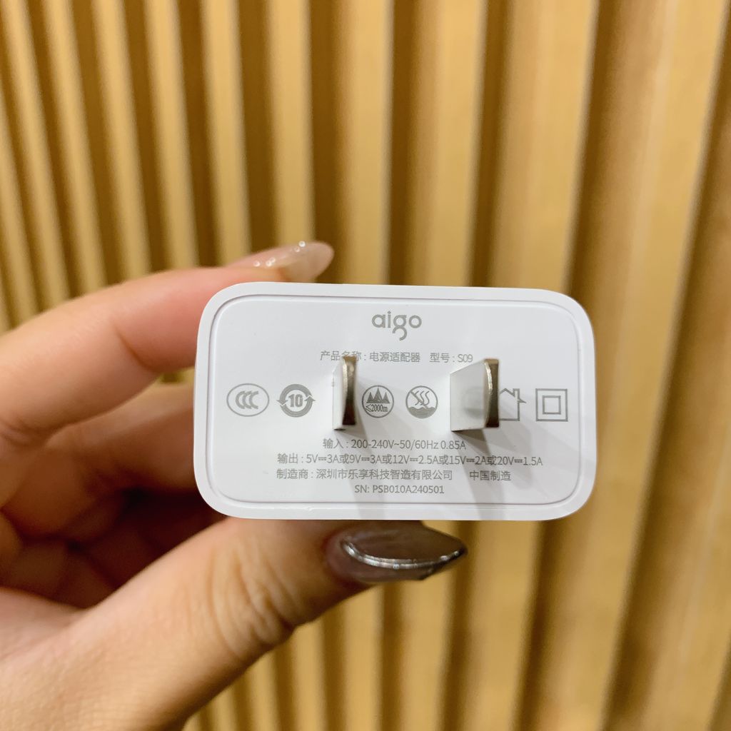 Củ sạc nhanh 30W hãng AIGO S09, công nghệ GaN  - Ảnh 8