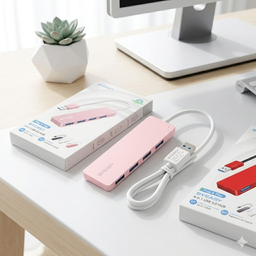 Hub 4 in 1 hãng BYEASY chuyển đổi USB 3.0 ra 4 cổng USB