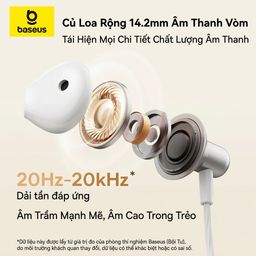 Tai nghe dây chân Type C BASEUS ANCOK - K1, dùng được iPhone 17, có Mic thu âm…