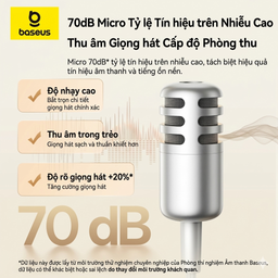 Tai nghe dây chân Type C BASEUS ANCOK - K1, dùng được iPhone 17, có Mic thu âm…
