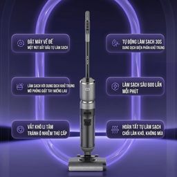 Máy lau nhà + hút bụi thông minh INXNI Z3 NEO (quốc tế), tự giặt giẻ & diệt kh…