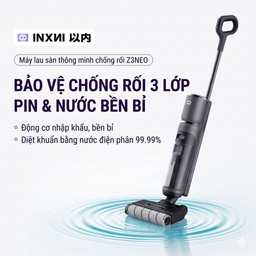 Máy lau nhà + hút bụi thông minh INXNI Z3 NEO (quốc tế), tự giặt giẻ & diệt khuẩn