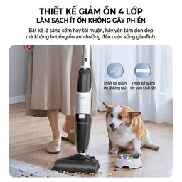 Máy hút bụi & lau nhà cầm tay thông minh Skyworth H3 Plus, tự giặt giẻ, lau 15…