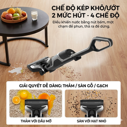 Máy hút bụi & lau nhà cầm tay thông minh Skyworth H3 Plus, tự giặt giẻ, lau 15…