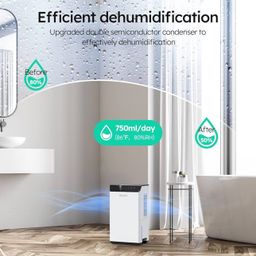 Máy hút ẩm bán dẫn thông minh Hysure - có remote, đèn diệt khuẩn