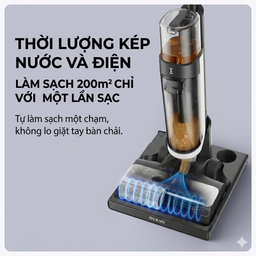 Máy lau nhà & hút bụi INXNI Z3 Slim tự giặt giẻ & diệt khuẩn