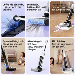Máy lau nhà & hút bụi INXNI Z3 Slim tự giặt giẻ & diệt khuẩn