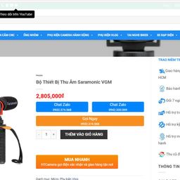 Bộ thiết bị hỗ trợ quay video và ghi âm chuyên nghiệp Saramonic VGM dành cho m…