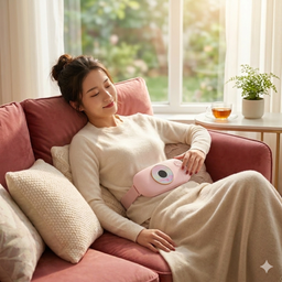Đai sưởi chườm ấm Massage bụng thông minh OBB-W5 kiêm Pin dự phòng 10.000mAh