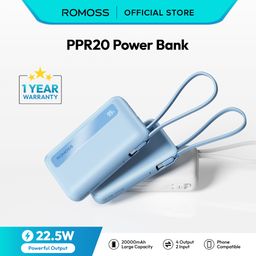 Pin dự phòng Romoss PPR20 20.000mAh sạc nhanh 22.5w ( bị xước vỏ, không hộp )…