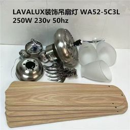 Quạt trần đèn 5 cánh LAVALUX, cỡ lớn 52”, 3 bóng đèn
