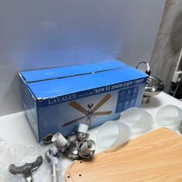 Quạt trần đèn 5 cánh LAVALUX, cỡ lớn 52”, 3 bóng đèn
