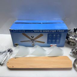 Quạt trần đèn 5 cánh LAVALUX, cỡ lớn 52”, 3 bóng đèn