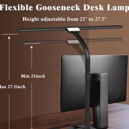Đèn đọc sách TD01, đèn bàn hai đầu ( Hàng Amazon ) MÀU TRẮNG