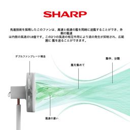 Quạt cây AI thông minh SHARP PJ‑CD202B, 15 cánh, công suất 40W, tạo ion